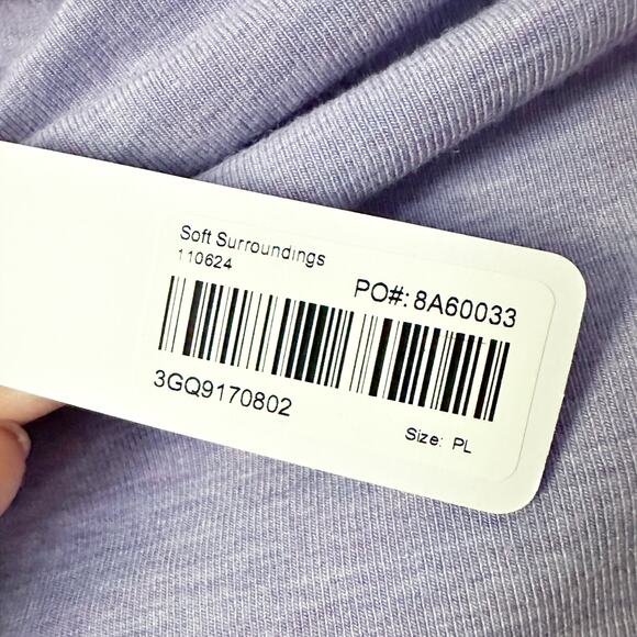 Soft Surroundings B’Call Knit Purple Haze Midi Dress Women's Large Petite NEW - Picture 7 of 10